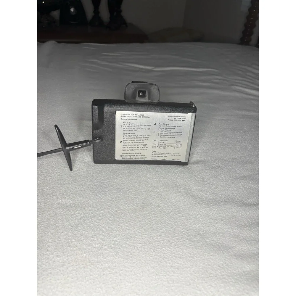 Polaroid Super Shooter Land Camera Unisex Black Excellent Vintage Instant Film